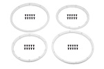 HPI Wheel Bead Lock Rings (White/For 2 Wheels)