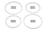 HPI Wheel Bead Lock Rings (White/For 2 Wheels)