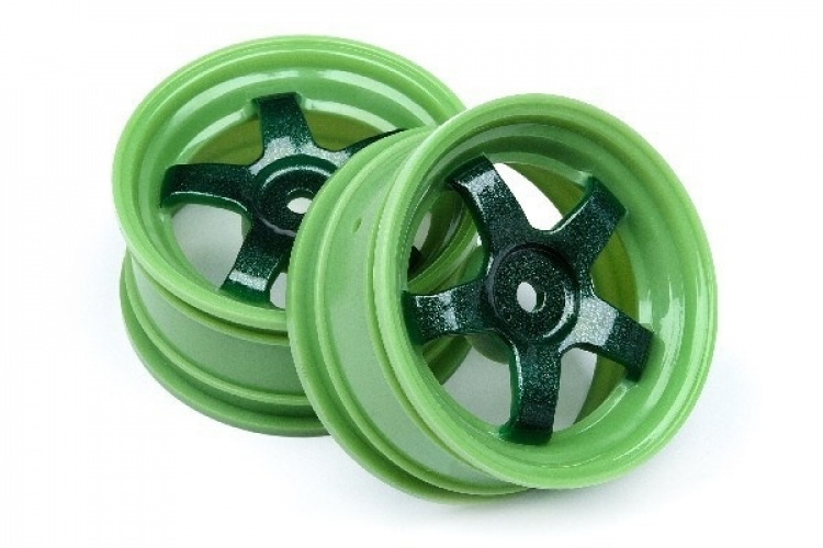 HPI Work Meister S1 Wheel Green 26Mm (0Mm Os/2Pcs)