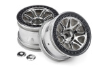 HPI Split 8 Truck Wheel (Chrome/2Pcs)