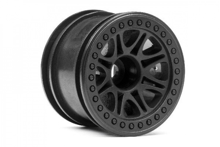 HPI Split 8 Truck Wheel (Black/2Pcs)