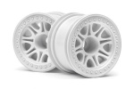 HPI Split 8 Truck Wheel (White/2Pcs)