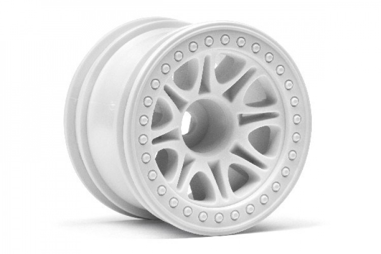 HPI Split 8 Truck Wheel (White/2Pcs)