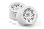 HPI Split 8 Truck Wheel (White/2Pcs)