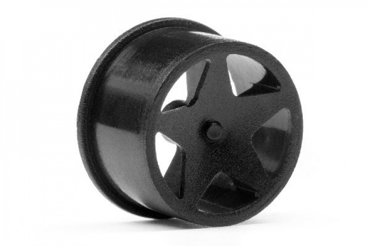 HPI Q32 Super Star Wheel Set F/R (Blk/18X10/18X14/4Pcs