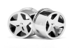 HPI Q32 Super Star Wheel Set F/R Chrome18X10/18X14/ X4
