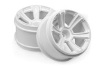 HPI 6-Shot Mt Wheel (White/2Pcs)