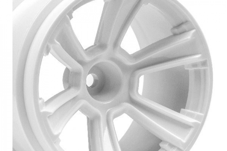 HPI 6-Shot Mt Wheel (White/2Pcs)