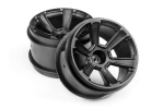 HPI 6-Shot Mt Wheel (Black/2Pcs)