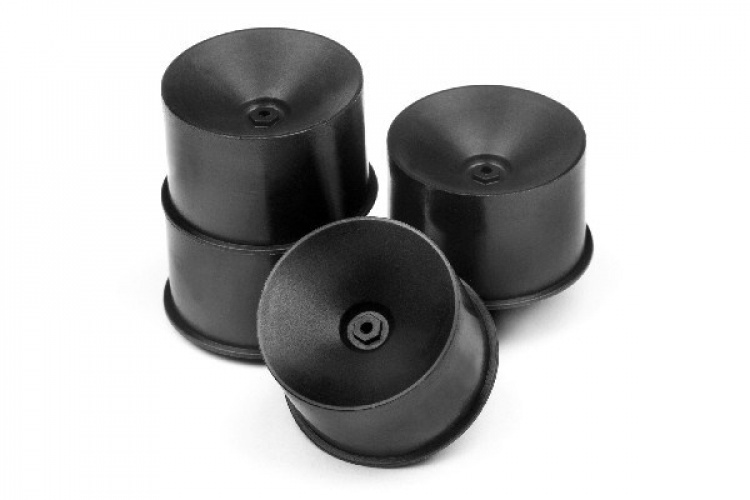 HPI Q32 Dish Wheel Set (Black/22X14/4Pcs)