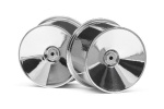 HPI Q32 Dish Wheel Set (Chrome/22X14/4Pcs)