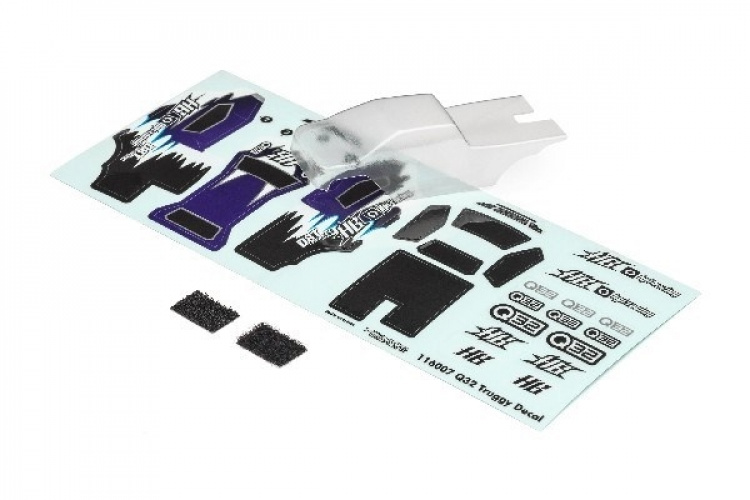 HPI Q32 D8T Tessmann Edition Body (Clear)