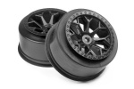 HPI 8-Shot Sc Wheel (Black/2Pcs)