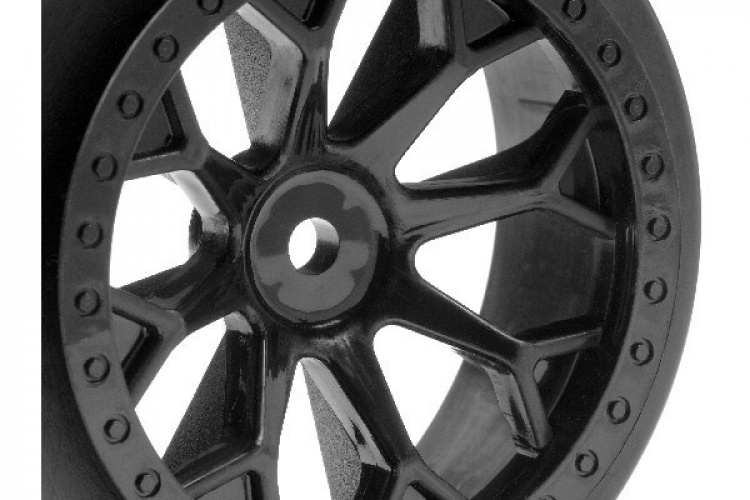 HPI 8-Shot Sc Wheel (Black/2Pcs)