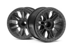 HPI 6-Shot St Wheel (Black/2Pcs)