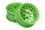 HPI Tech 7 Wheel Green 52X26X+6Mm Offset (2Pcs)
