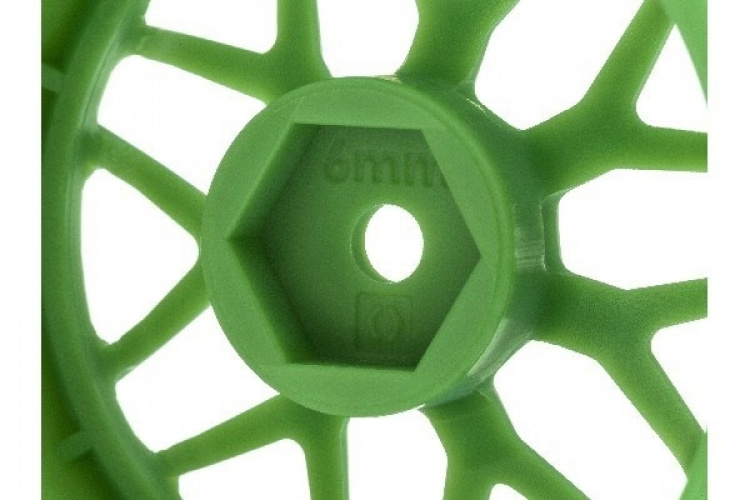 HPI Tech 7 Wheel Green 52X26X+6Mm Offset (2Pcs)