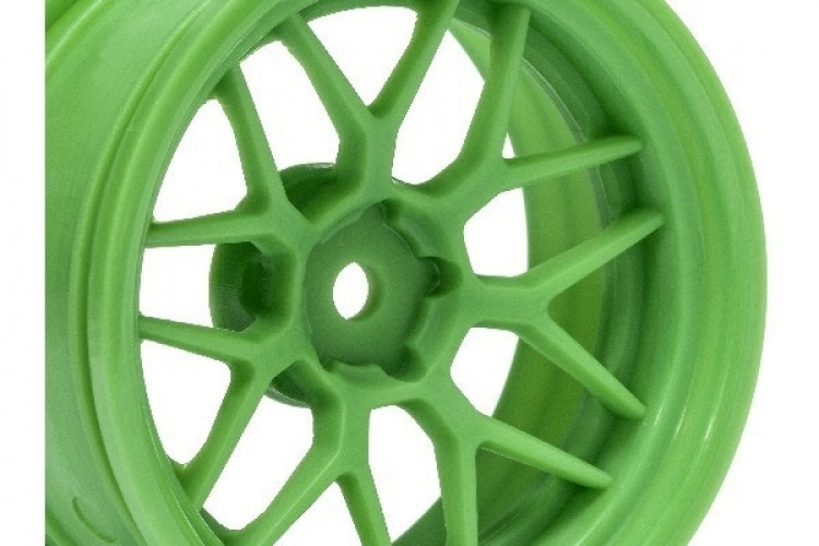 HPI Tech 7 Wheel Green 52X26X+6Mm Offset (2Pcs)