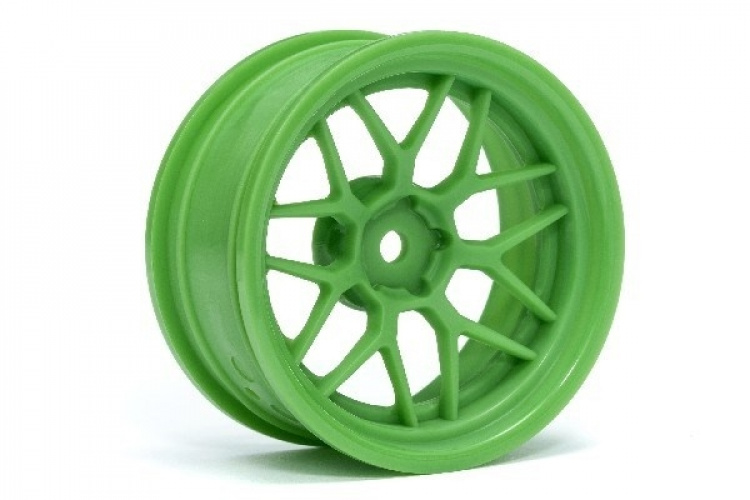 HPI Tech 7 Wheel Green 52X26X+6Mm Offset (2Pcs)