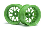 HPI Tech 7 Wheel Green 52X26X+9Mm Offset (2Pcs)