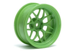 HPI Tech 7 Wheel Green 52X26X+9Mm Offset (2Pcs)