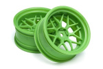 HPI Tech 7 Wheel Green 52X26X+9Mm Offset (2Pcs)