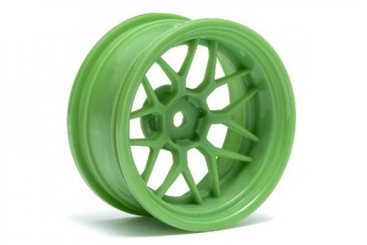 HPI Tech 7 Wheel Green 52X26X+9Mm Offset (2Pcs)