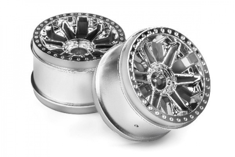HPI 6-Shot St Wheel (Chrome/2Pcs)