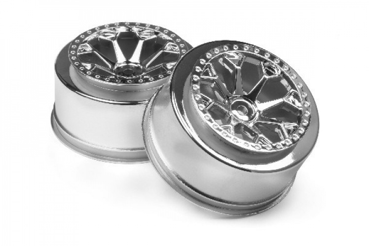 HPI 8-Shot Sc Wheel (Chrome/2Pcs)