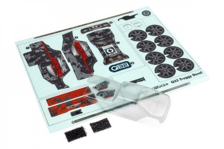 HPI Q32 Trophy Truggy Body Clear