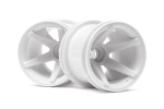 HPI Super Star Mt Wheels Front (White/2.2In/2Pcs)