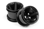 HPI Super Star Mt Wheels Front (Black/2.2In/2Pcs)