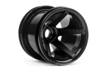 HPI Super Star Mt Wheels Front (Black/2.2In/2Pcs)