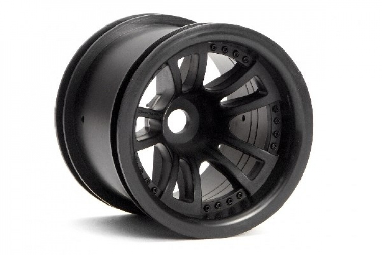 HPI Split 5 Truck Wheel (Black/2Pcs)