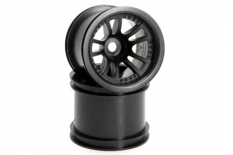 HPI Split 5 Truck Wheel (Black/2Pcs)
