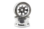 HPI Rock 8 Bead Lock Wheel Chrome (55X36Mm/2Pcs)