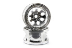 HPI Rock 8 Bead Lock Wheel Chrome (55X36Mm/2Pcs)