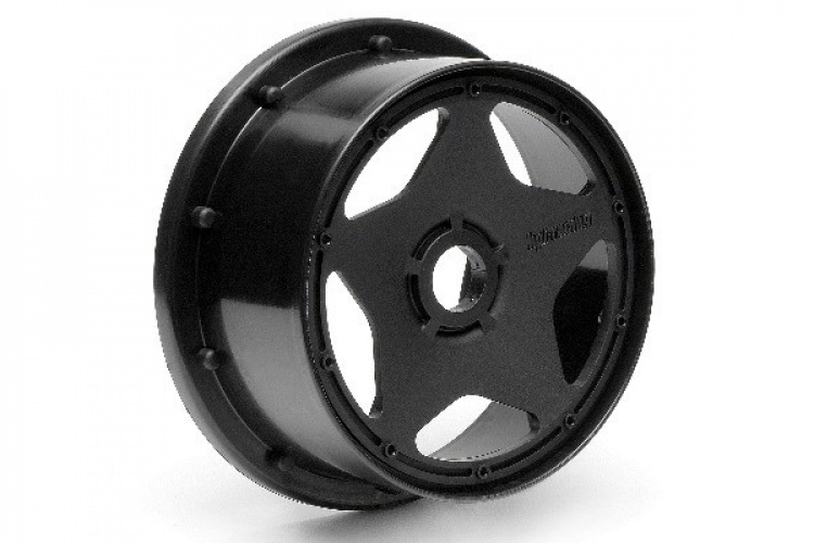 HPI Super Star Wheel Black front (120X60Mm/2Pcs)