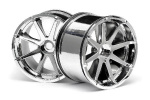 HPI Blast Wheel Chrome (115X70Mm 7Inch/2Pcs)