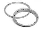 HPI Heavy Duty Wheel Bead Lock Rings Silver F. 2 Whl