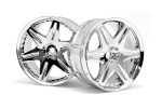 HPI Lp32 Wheel Work Ls406 Chrome (2Pcs)