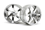 HPI Lp29 Wheel Yokohama Avs Model T6 Chrome (2Pcs)