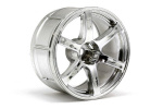 HPI Lp32 Wheel Yokohama Avs Model T6 Chrome (2Pcs)