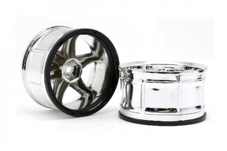 HPI Lp32 Wheel Yokohama Avs Model T6 Chrome (2Pcs)