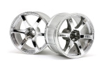 HPI Lp35 Wheel Yokohama Avs Model T6 Chrome (2Pcs)