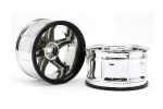 HPI Lp35 Wheel Yokohama Avs Model T6 Chrome (2Pcs)