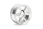 HPI GT Wheel Silver (6Mm Offset/2Pcs)