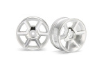 HPI GT Wheel Silver (6Mm Offset/2Pcs)