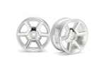 HPI GT Wheel Silver (6Mm Offset/2Pcs)