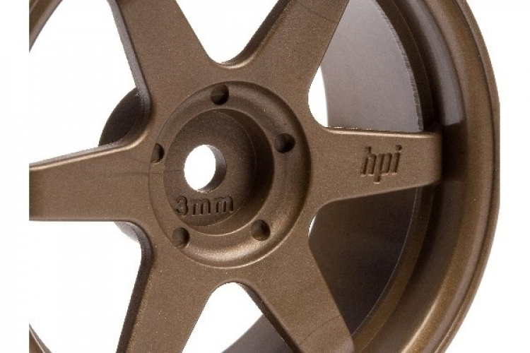 HPI Te37 Wheel 26Mm Bronze (3Mm Offset)